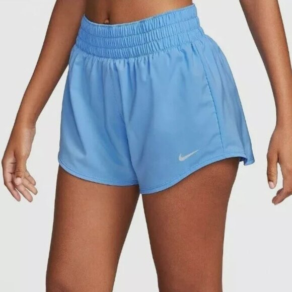 Nike Dri Fit Mid Rise Shorts Size M in Blue NWT - Picture 1 of 3